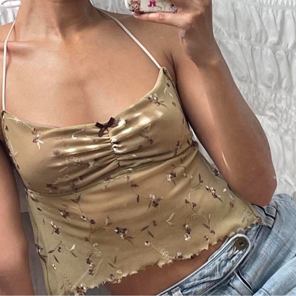 That Valley Girl Claire Top Brown Floral Backless